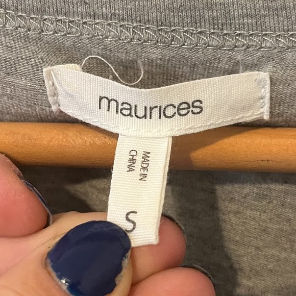 MAURICES | Women's 'Simply Blessed' Shirt Grey Size Small - Picture 3 of 9